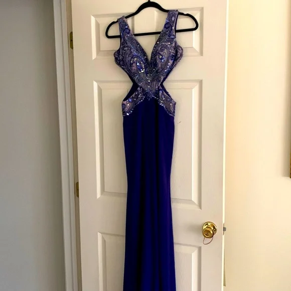 tony bowls beaded dress Back Cut Out Beaded Sequins Mini Dress main image 0